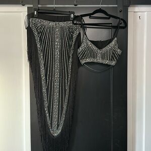 Fashion Nova Two Piece Gem Set